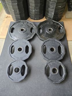 160lb Iron Grip Urethane Olympic Weight Plates Set