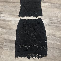 2 Piece Lace Skirt And Top 