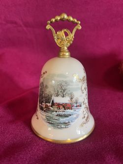 Vintage Gorham Fine China -1978 Noel Currier & Ives Bell Homestead #1 Christmas