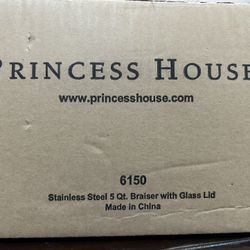 Stainless Steel 5 Qt. Braiser with Glass Lid