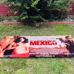 Once Upon A Time In Mexico Huge Movie Theater Vinyl Banner 4ft X 8ft 2003
