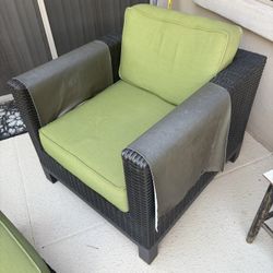 Patio Chair & Ottoman