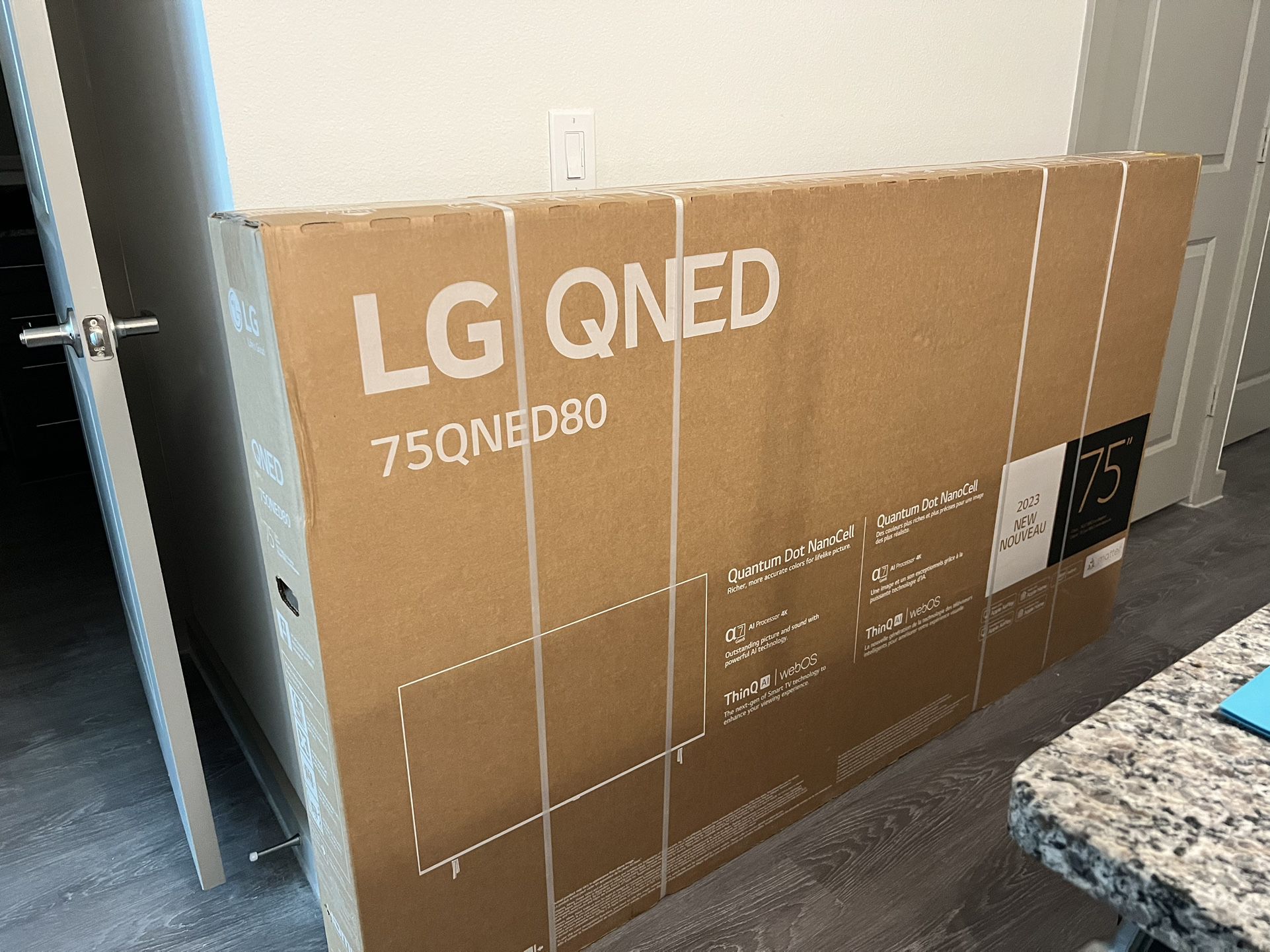 !NEVER USED/OPENED! 75’ LG 2023 75QNED80 TV