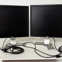 (2) Dell Monitors w/ Accessories 