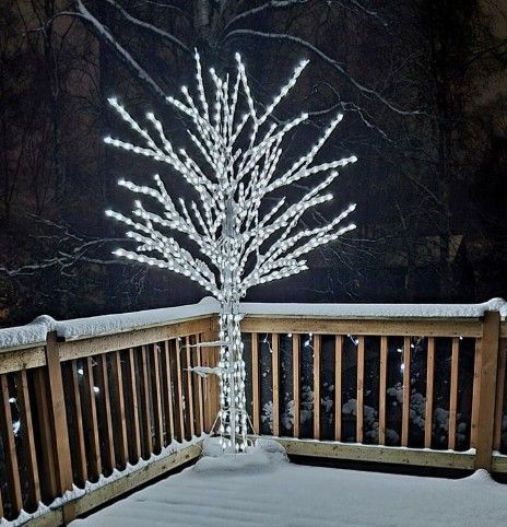 8 ft. Giant Bare Branch White LED Tree Holiday Yard/Home Decoration