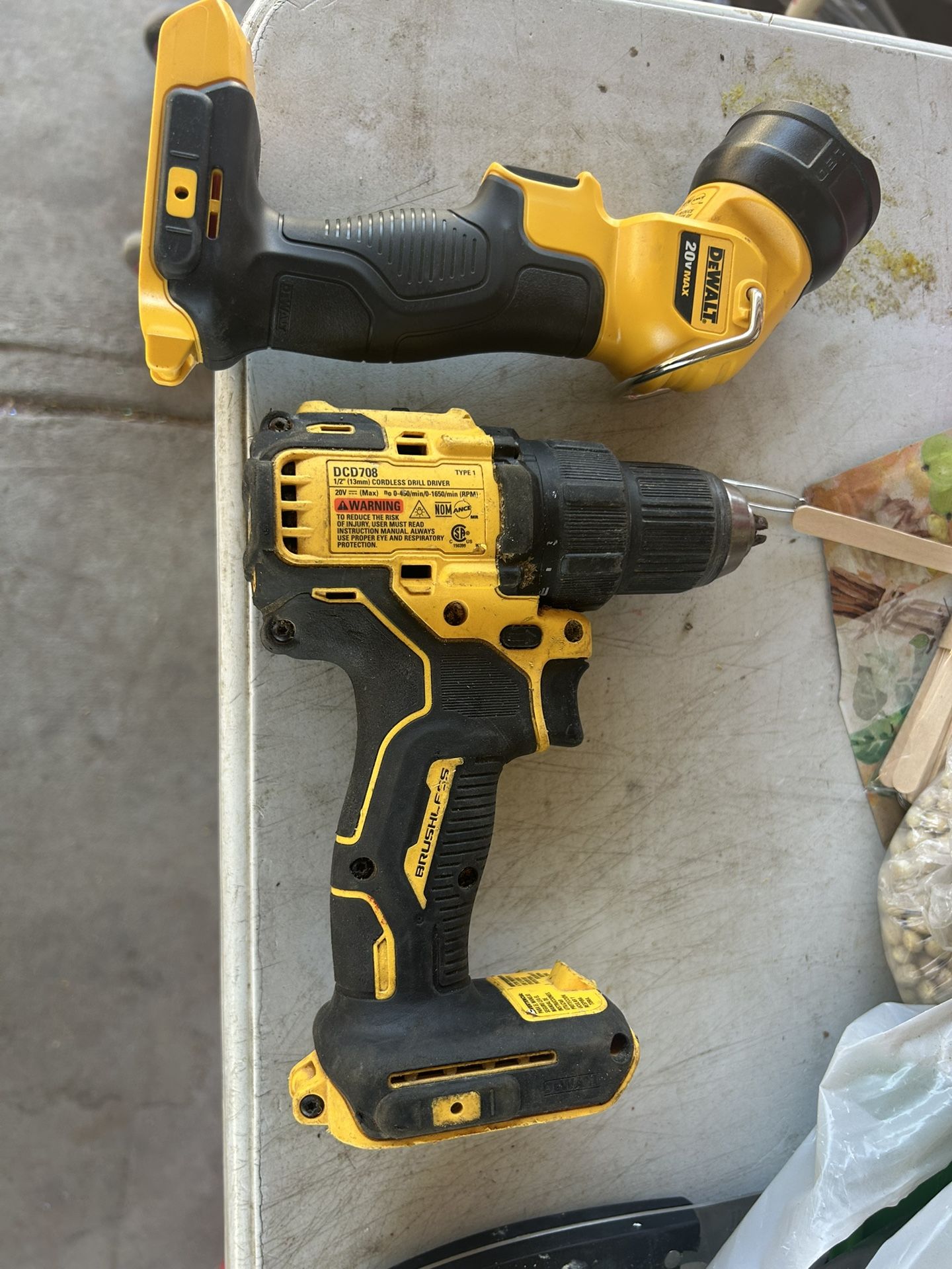 Drill And Flashlight