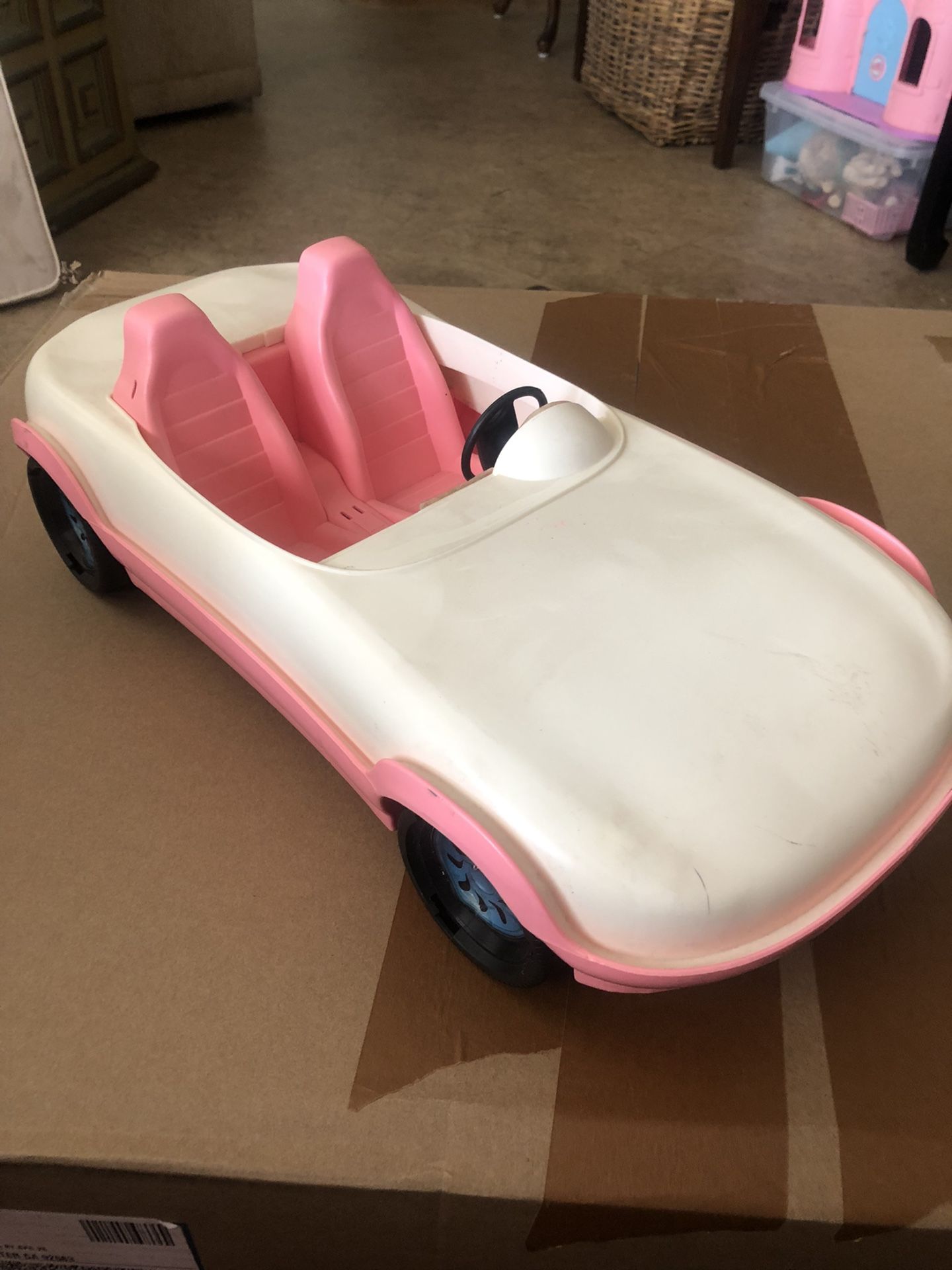 Barbie Car Convertible. With Clear Top Cover.