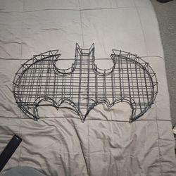 Wire Framed Batman Sign.