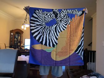 Hermes Zebra Pegasus Silk scarf 90cm