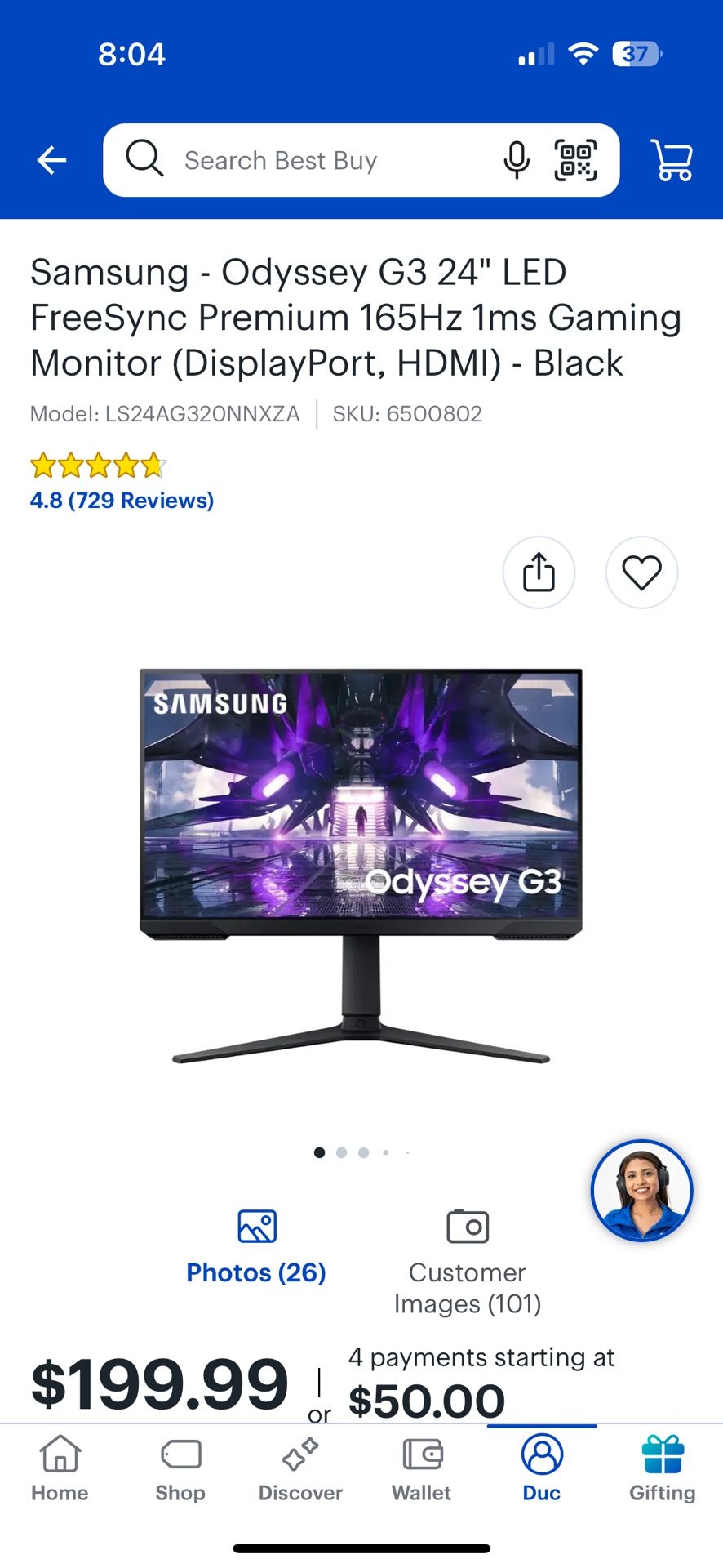 Monitor G3 165hz