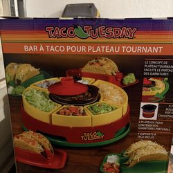 Lazy susan taco bar