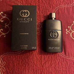 Gucci Guilty Eau De Perfum Pour Homme 3.0 Oz Used