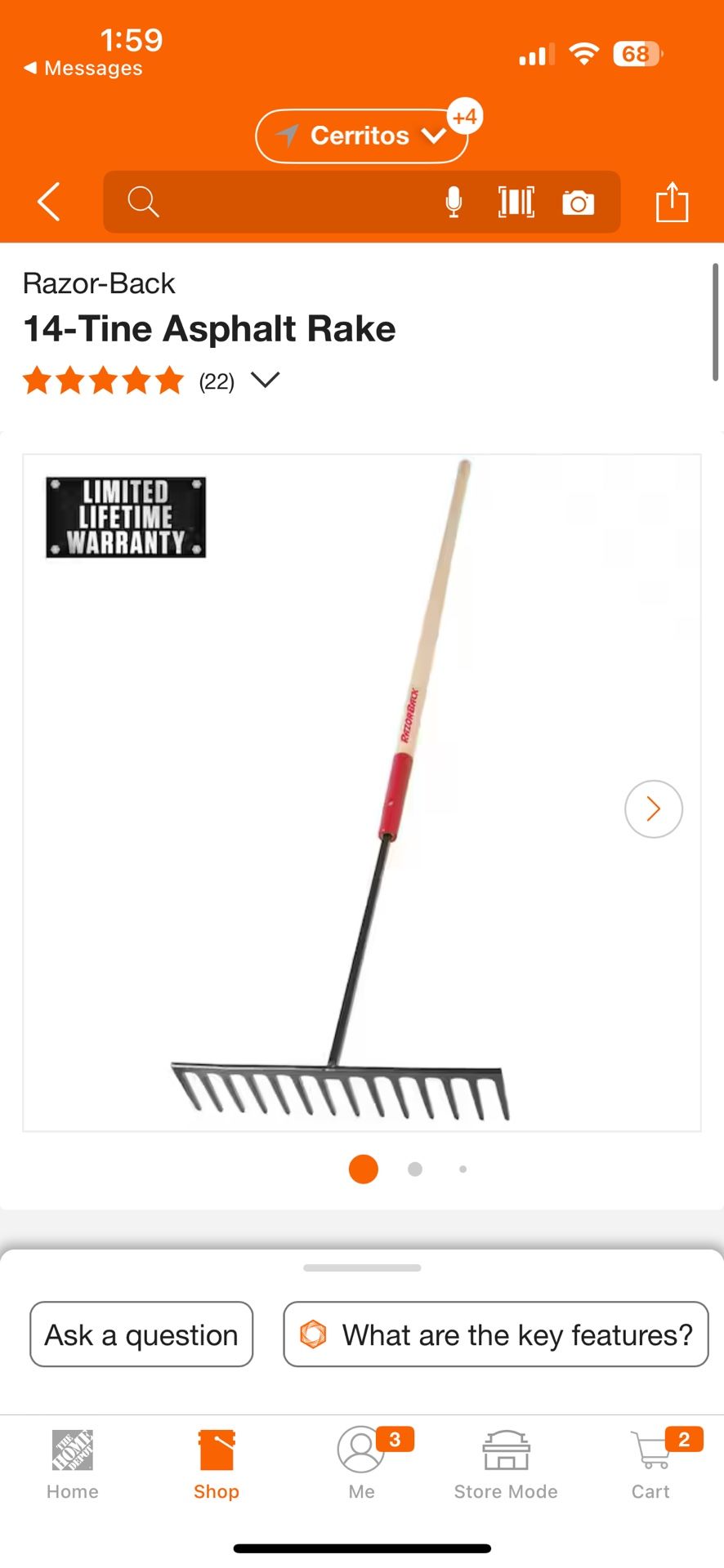 Razor-Back 14-Tine Asphalt Rake
