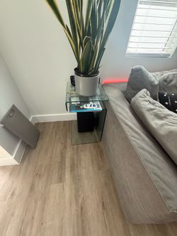 Glass end table