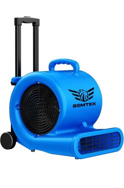 BSMTEK Commercial Air Mover Floor Dryer – Portable Blower Fan w/ Wheels