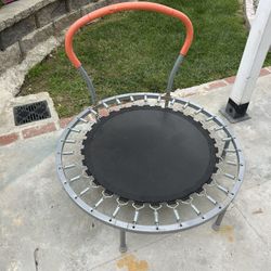 Mini rebounder trampoline with handle
