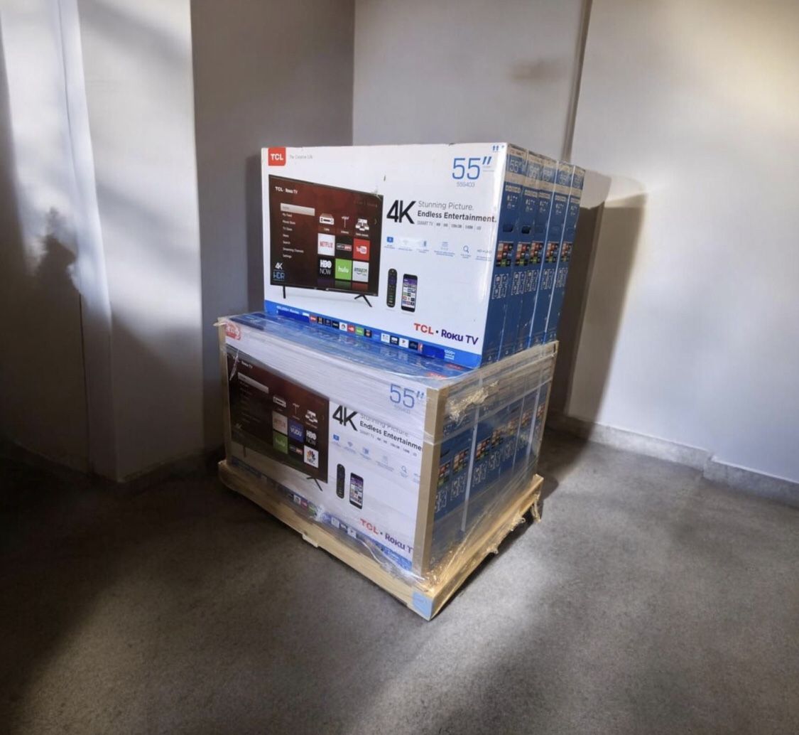 HD177 55” TCL smart 4k Roku led tv