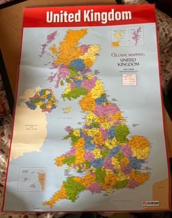 Daydream Education United Kingdom Wall Map Poster