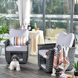 Brand new patio chair set outdoor patio chairs brand new in the box also available in baiege cushions