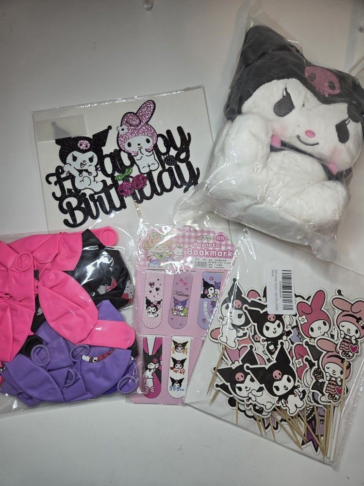 Kuromi & My Melody Birthday Party Supplies