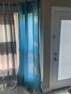 Teal Curtain 