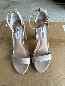 Steve Madden Nude Block Heel Sandals