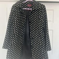 Merona Polka Dot Coat-Medium