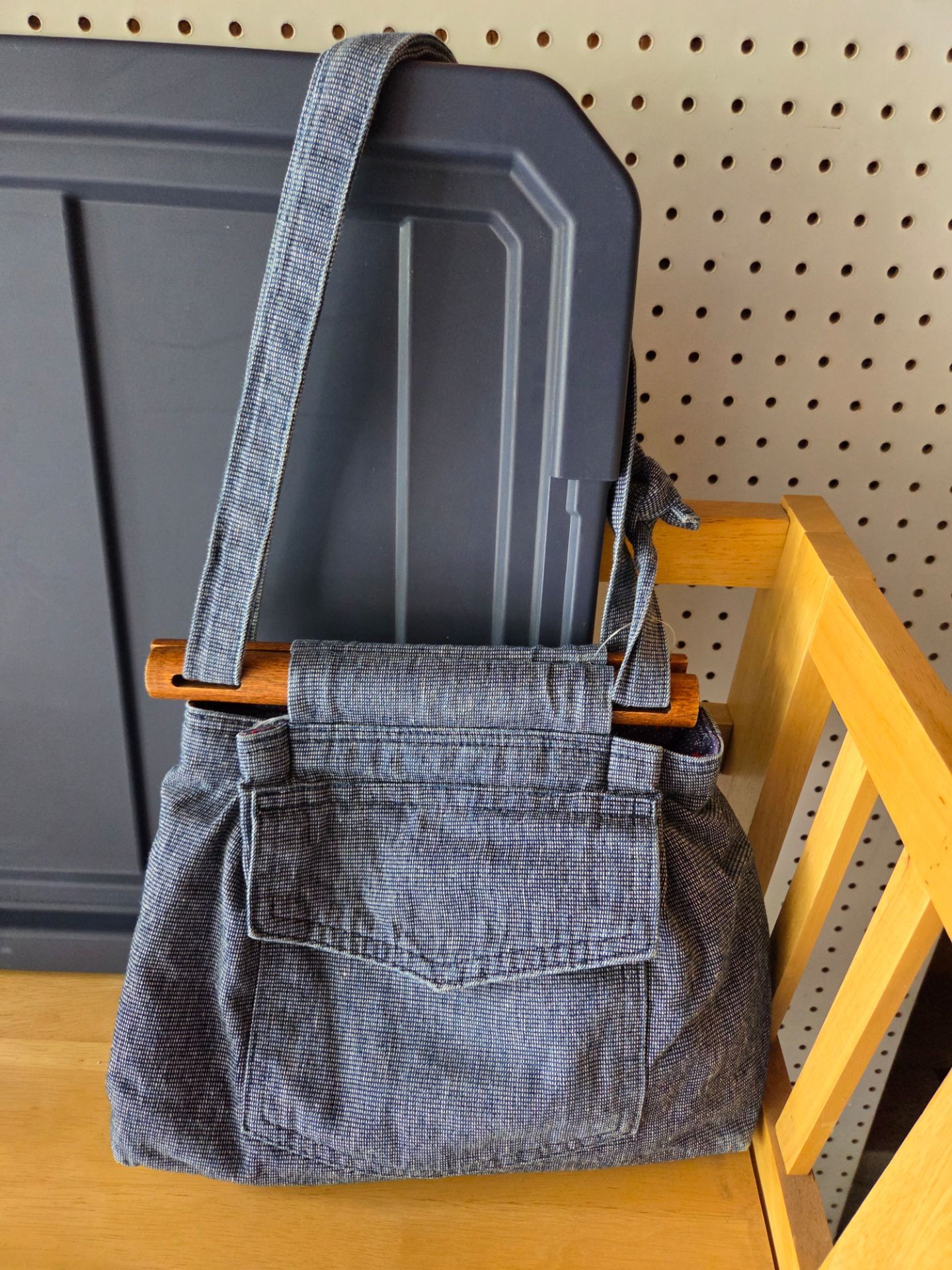 Vintage-Style Denim Bag