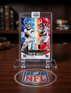 2025 Topps Signature Class Paramount Pairings Jaxson Dart & Cam Skattebo RC New York Giants NFL
Come