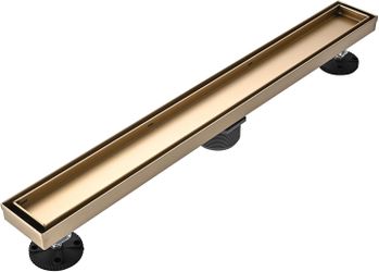 Avsiile 24" Linear Shower Floor Drain, Brushed Gold