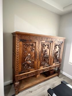 German hand carved Hutch