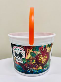 The Book Of Life Mc Donald’s 2014 Halloween Boo Bucket With Stickers 2 NEW