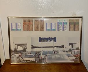 Bruce Springsteen 92-93 World Tour 10 Concert Ticket Stub Frame