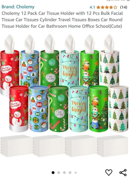 Christmas Holiday Themed Tissue Boxes New