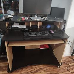Desk with Monitor Stand