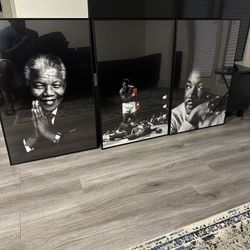 Set of 3 Black History Portraits 24/36 Inches 