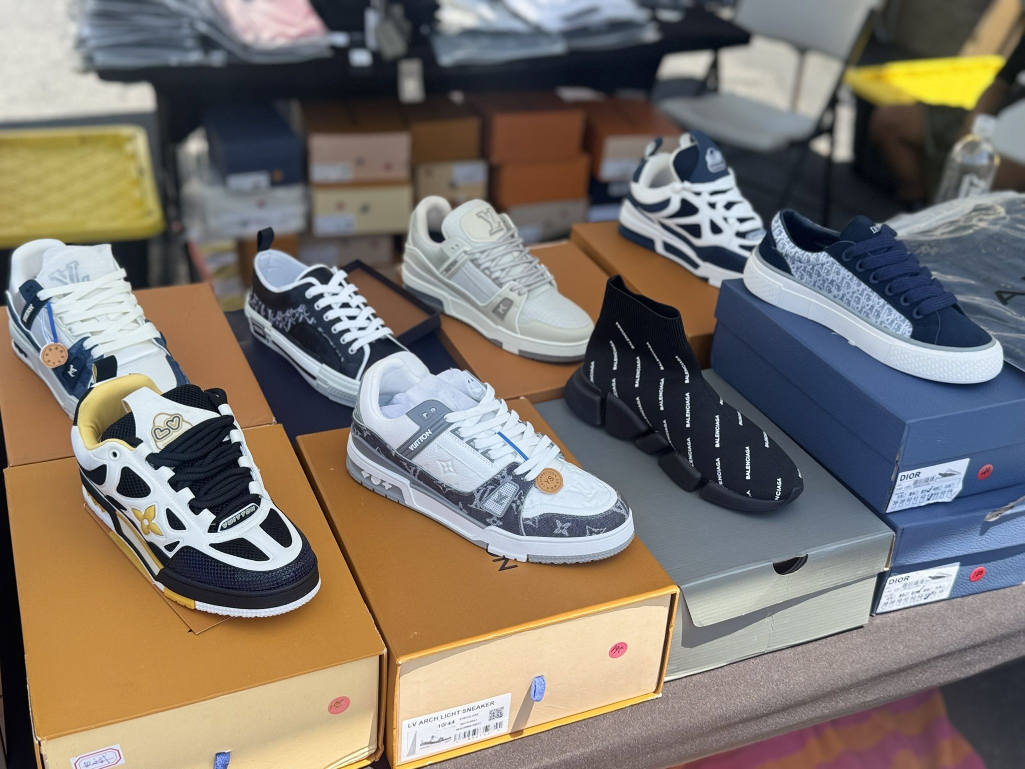 LV, AMIRI, DIOR BALENCIAGA, BURBERRY DESIGNER SHOES