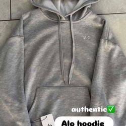 $110 MENS SMALL ALO HOODIE GREY COLORWAY AUTHENTIC BRAND NEW
