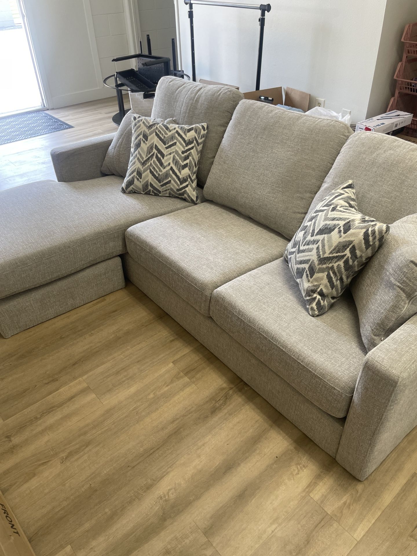Brand New Living Spaces Reversible Chaise Sofa