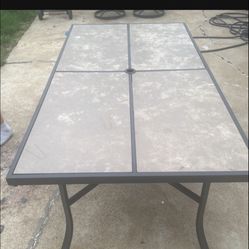 Glass Patio Table