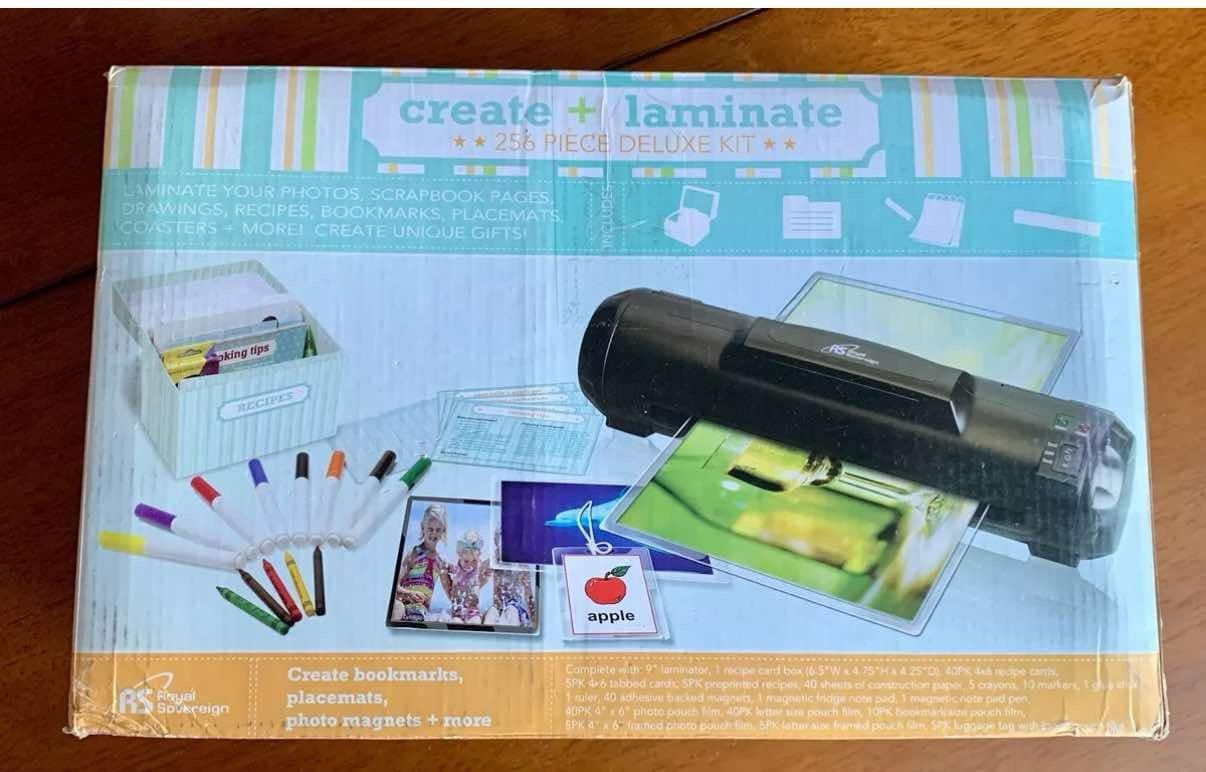 RS Create + Laminate 256 Piece deluxe Kit. Create Bookmarks, Mats, Magnets. New in the box Coral Springs 33071