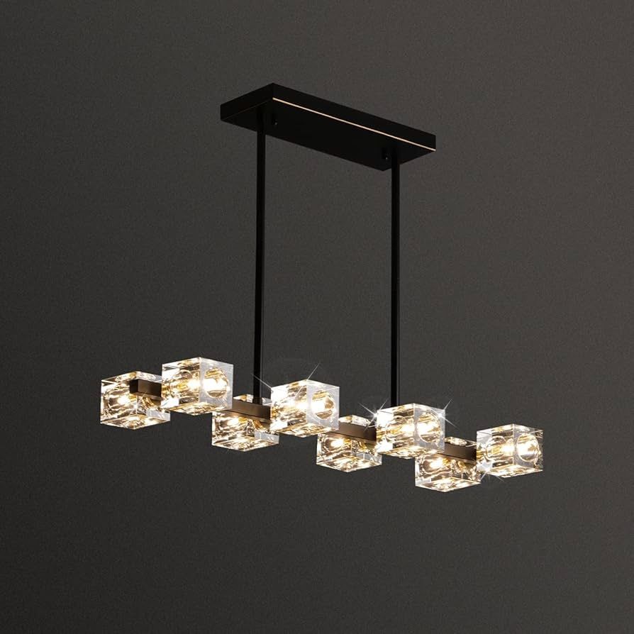 Crystal Pendant Lights Fixture with 8-Lights