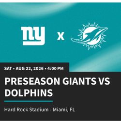 Miami Dolphins  v New York Giants