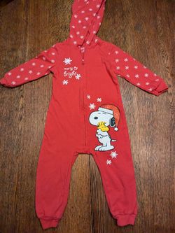 Snoopy & Woodstock Christmas Sleepwear -24 Mo