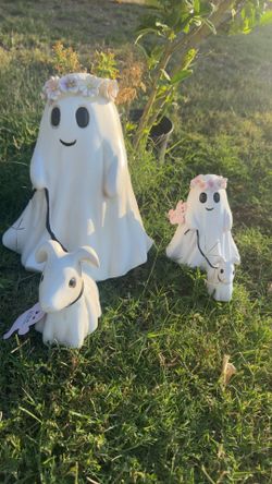 Large And Small Ghost Walking Dog 