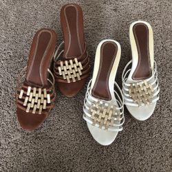 New Women’s Leather Sandals Size 7 / $20 Each 