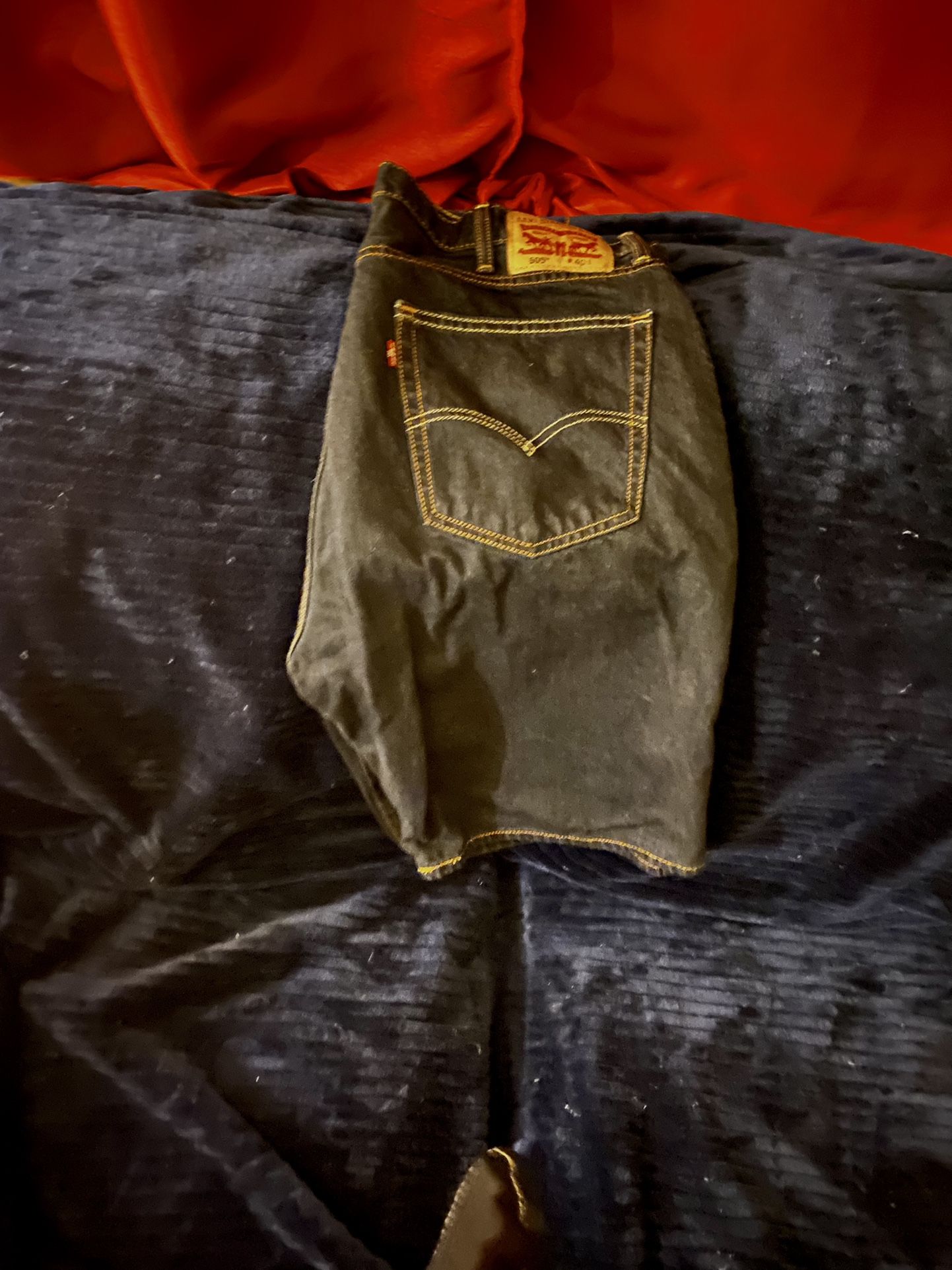 Mens Navy Blue Levi stratus jeans size 40/505