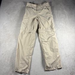 Columbia Convertible Cargo Pants Women’s L 14/16 Khaki 26x27 Gorp Hiking #2A
