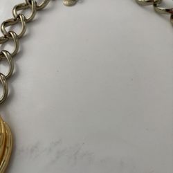 Vintage Well-Made, Gold And Silver Plated Link Necklace