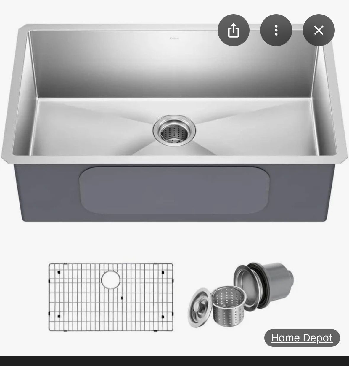 stainless steel sink